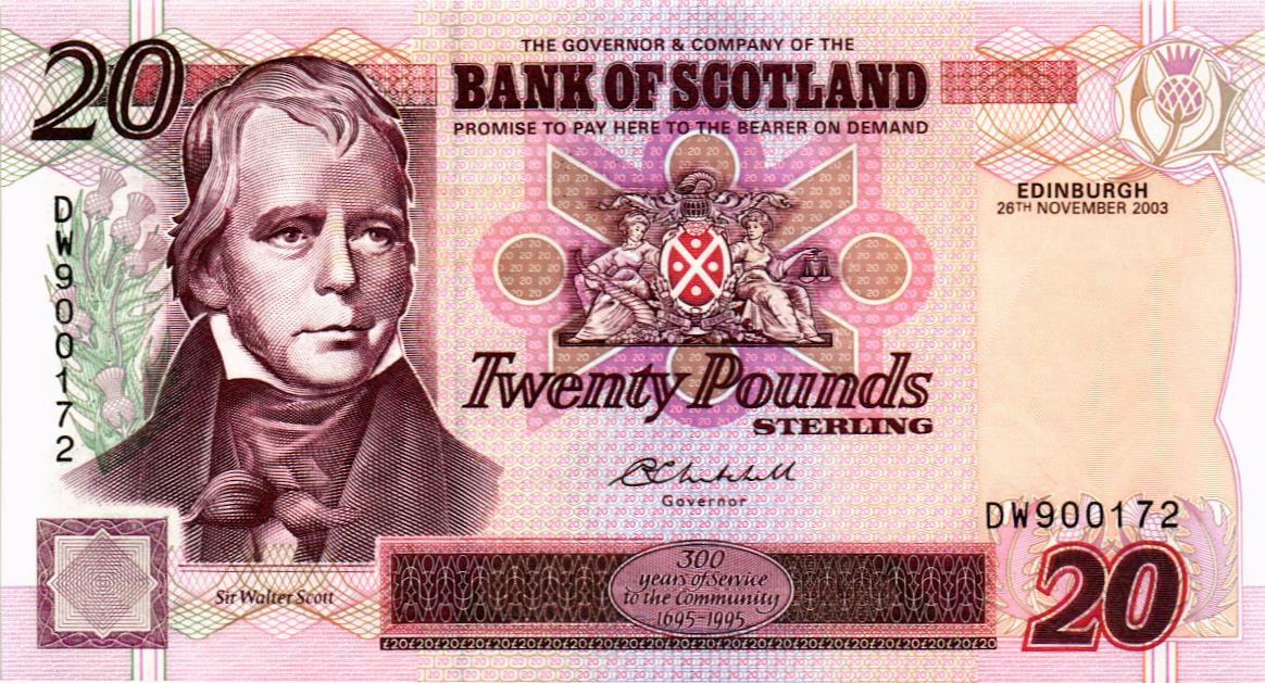 ШОТЛАНДИЯ 20 ФУНТОВ 1