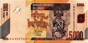 КОНГО ДР 5000 ФРАНКОВ 1