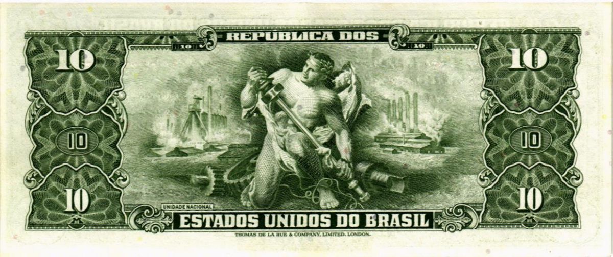 БРАЗИЛИЯ 1 СЕНТАВО (НАДПЕЧАТКА) 2