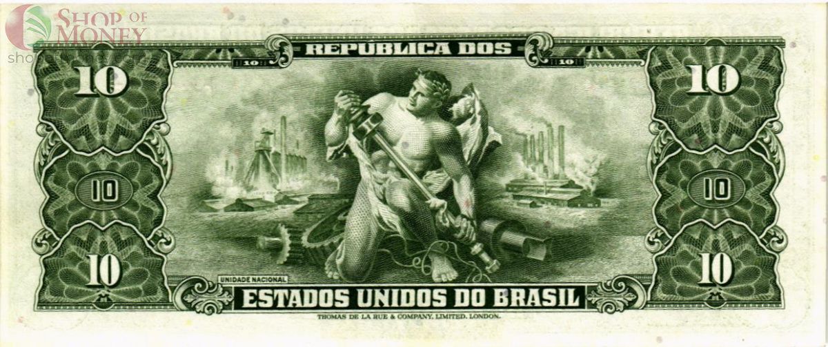 БРАЗИЛИЯ 1 СЕНТАВО (НАДПЕЧАТКА) 2