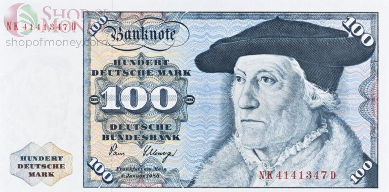 ГЕРМАНИЯ 100 МАРОК (ФРГ) (PMG - GRADE 64) 3