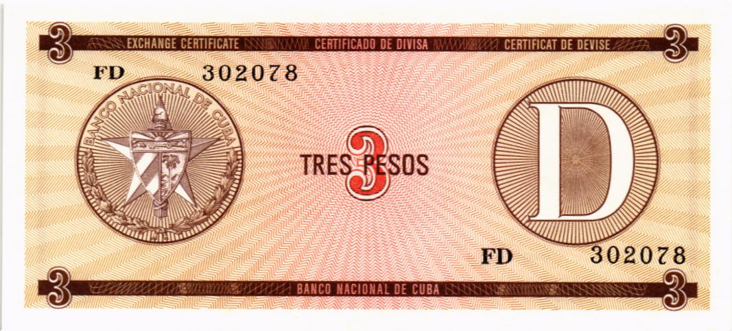 КУБА 3 ПЕСО 1