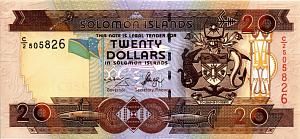 СОЛОМОНОВЫ ОСТРОВА 20 ДОЛЛАРОВ (C/2) 1