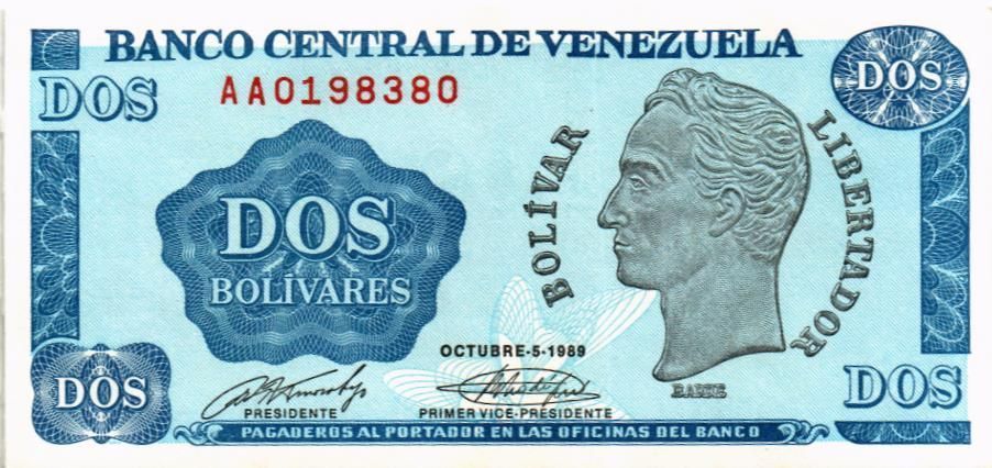 ВЕНЕСУЭЛА 2 БОЛИВАРА 1