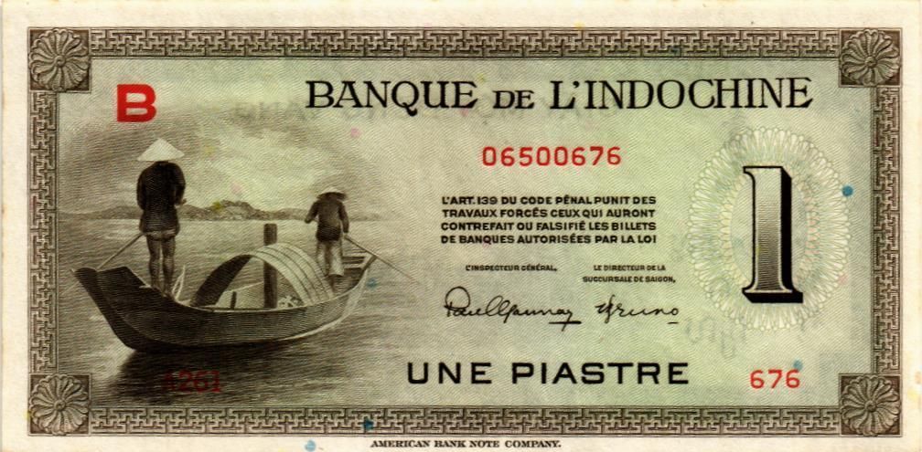 ФРАНЦУЗСКИЙ ИНДОКИТАЙ 1 ПИАСТР 1