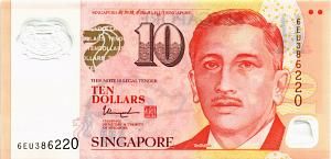 СИНГАПУР 10 ДОЛЛАРОВ 1
