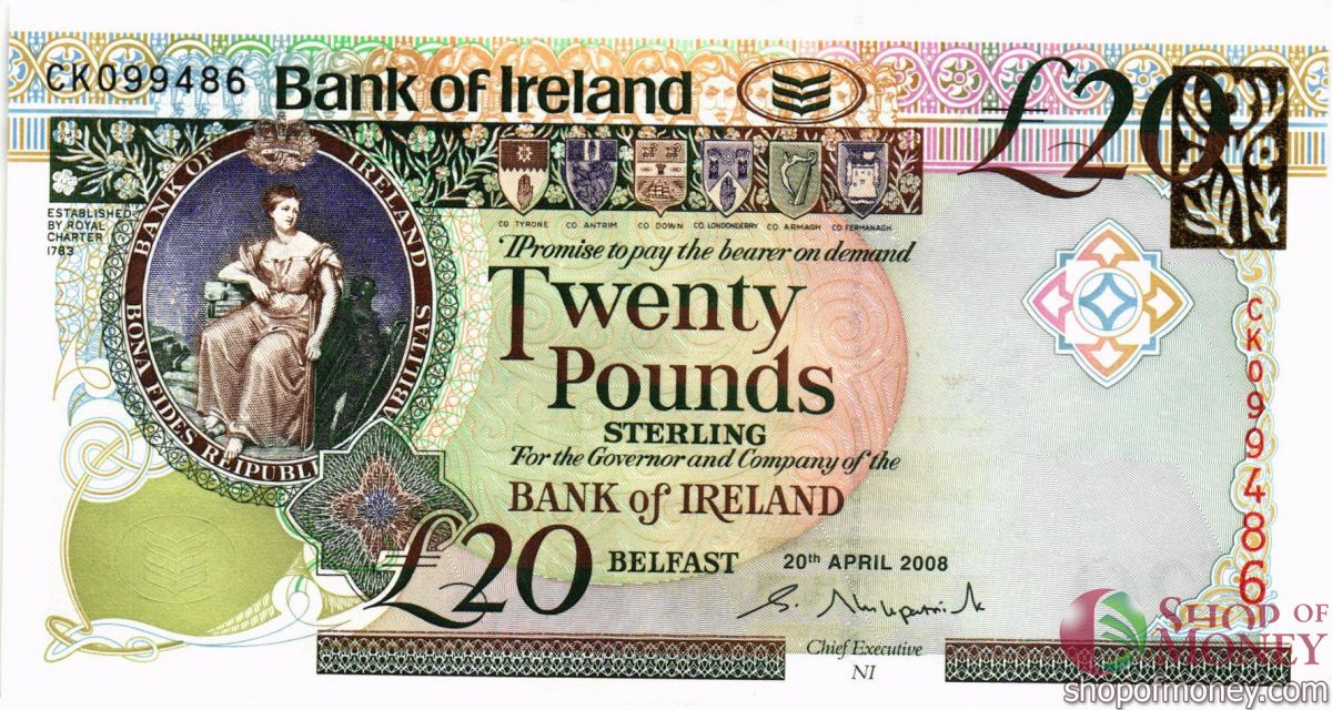 СЕВЕРНАЯ ИРЛАНДИЯ 20 ФУНТОВ 1