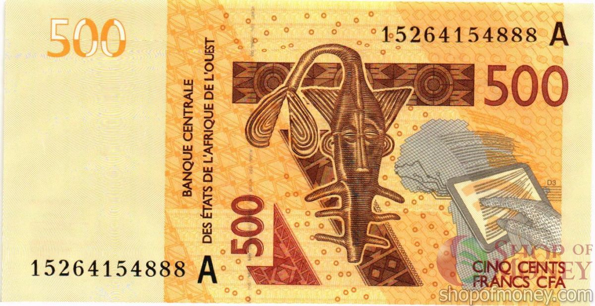 КОТ-Д'ИВУАР 500 ФРАНКОВ 1
