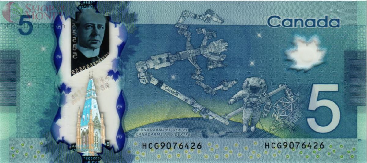 КАНАДА 5 ДОЛЛАРОВ 2