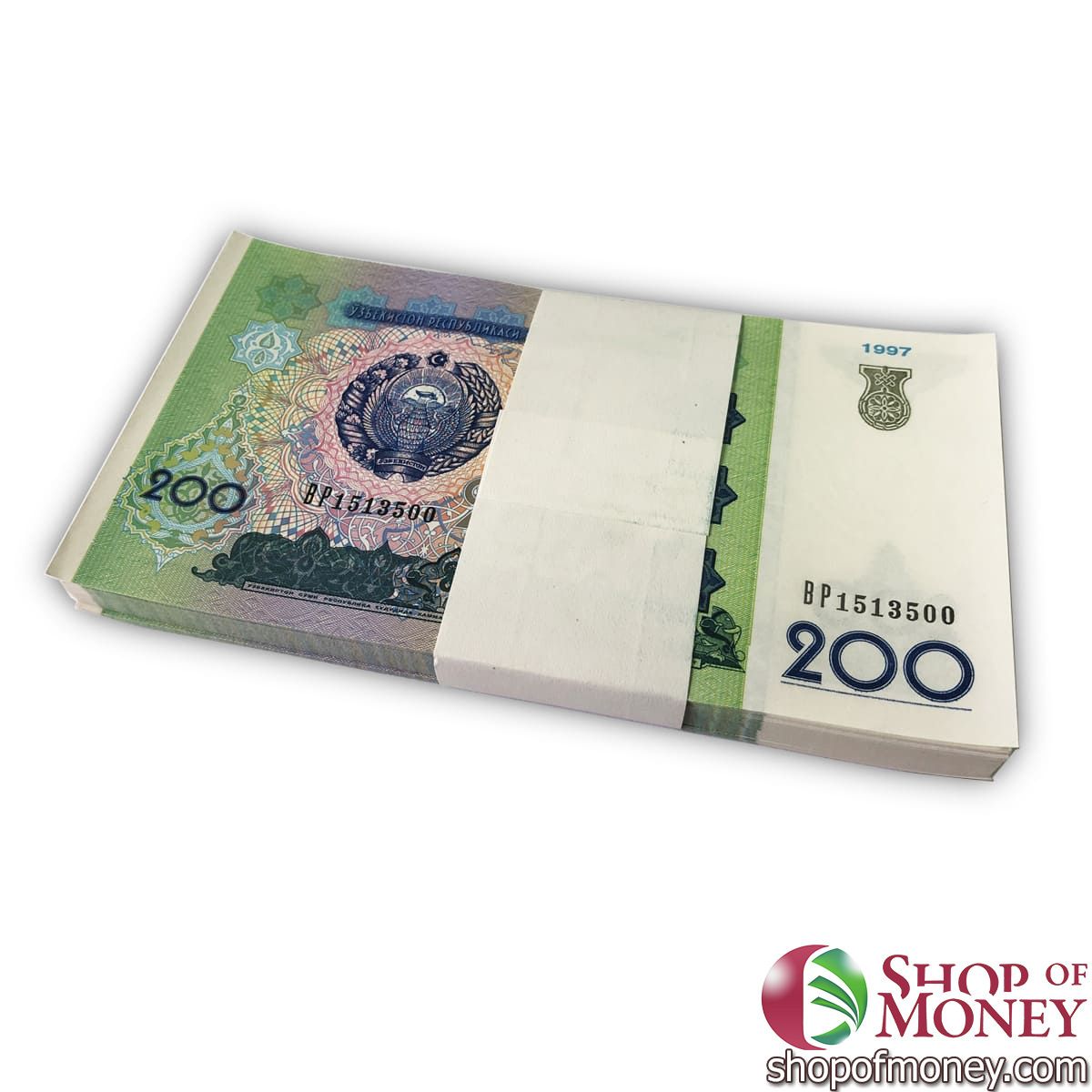УЗБЕКИСТАН 200 СУМ (100 БАНКНОТ) 1