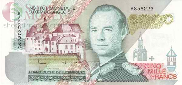 ЛЮКСЕМБУРГ 5000 ФРАНКОВ 1