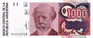 АРГЕНТИНА 1000 АУСТРАЛЕЙ 1