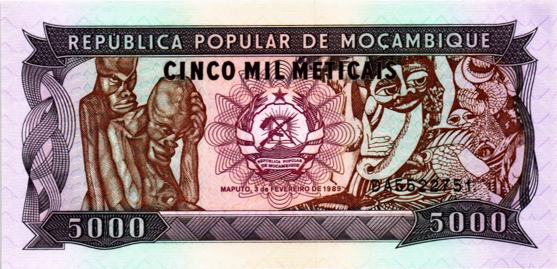 МОЗАМБИК 5000 МЕТИКАЛЬ 1