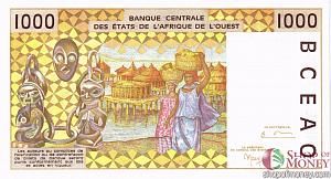 КОТ-Д'ИВУАР 1000 ФРАНКОВ 2
