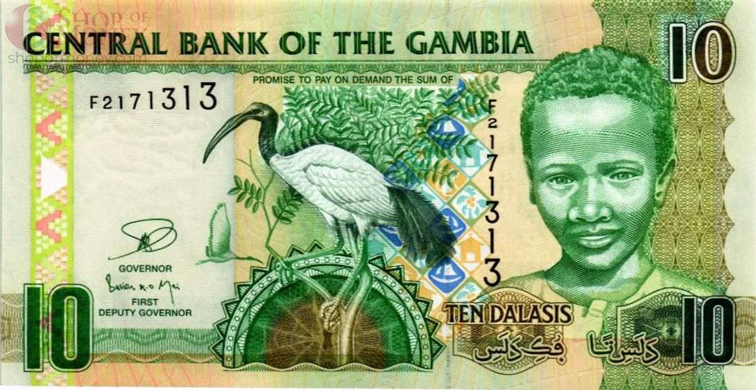 ГАМБИЯ 10 ДАЛАСИ 1