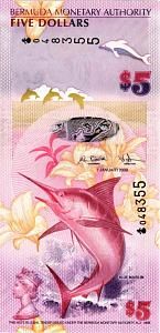 БЕРМУДСКИЕ ОСТРОВА 5 ДОЛЛАРОВ 1