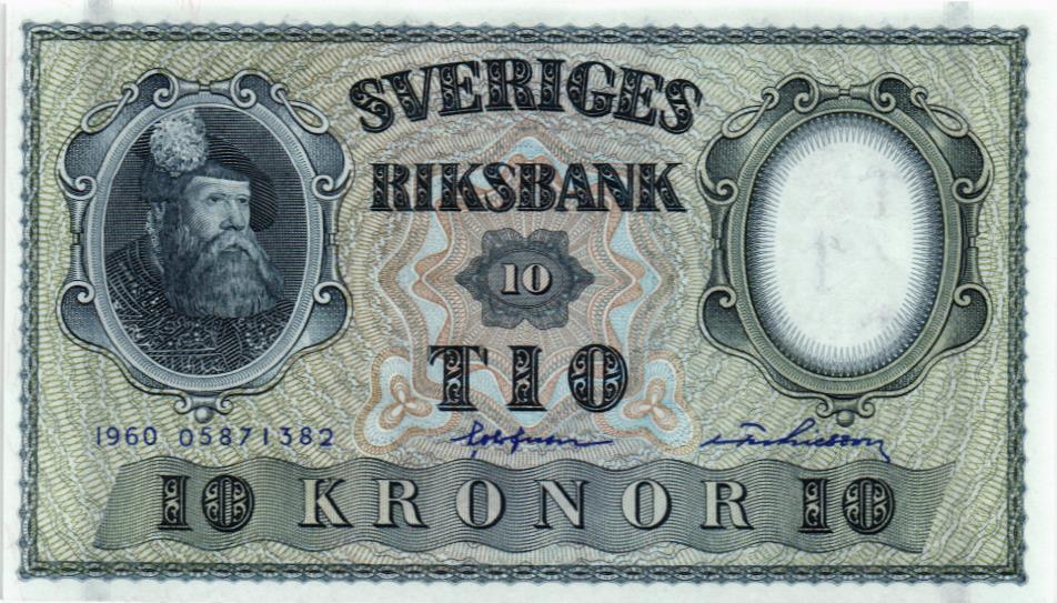 ШВЕЦИЯ 10 КРОН 1