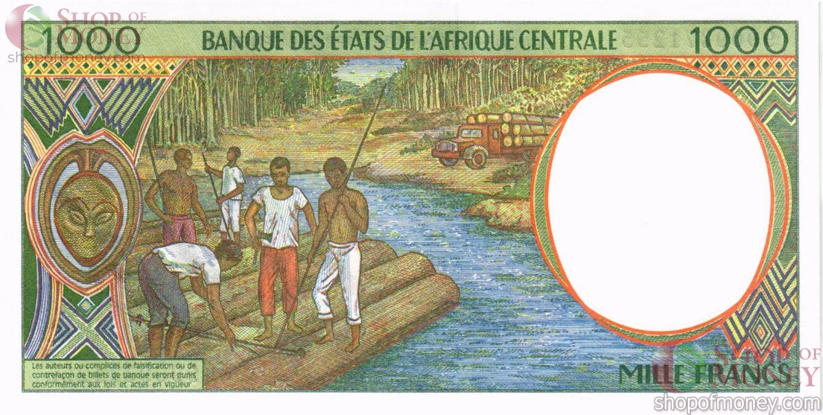 CAS - ЦАР 1000 ФРАНКОВ (F) 2