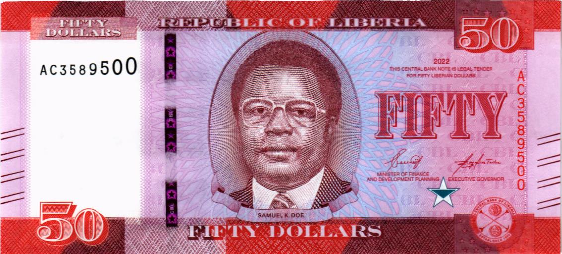 ЛИБЕРИЯ 50 ДОЛЛАРОВ 1