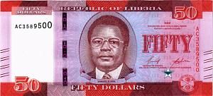 ЛИБЕРИЯ 50 ДОЛЛАРОВ 1