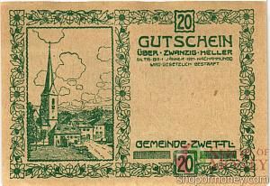 АВСТРИЯ 20 ХЕЛЛЕРОВ (НОТГЕЛЬД) 2