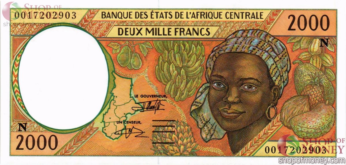 ЭКВАТОРИАЛЬНАЯ ГВИНЕЯ 2000 ФРАНКОВ 1
