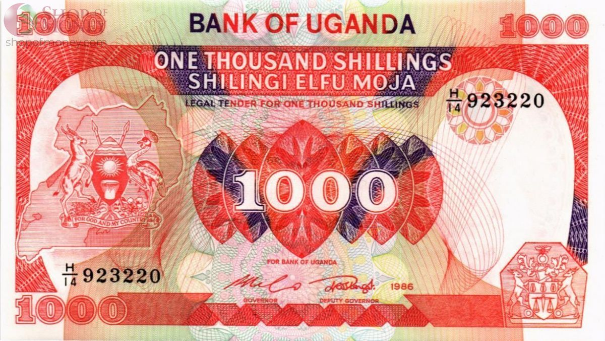 УГАНДА 1000 ШИЛЛИНГОВ 1