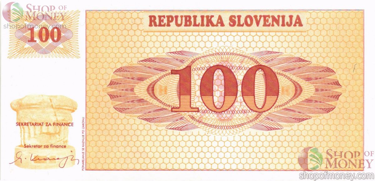 СЛОВЕНИЯ 100 ТОЛАРА 1