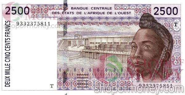 WAS - ТОГО 2500 ФРАНКОВ (T) 1