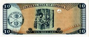 ЛИБЕРИЯ 10 ДОЛЛАРОВ 2