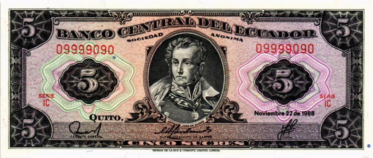 ЭКВАДОР 5 CУКРЕ #09999090 1