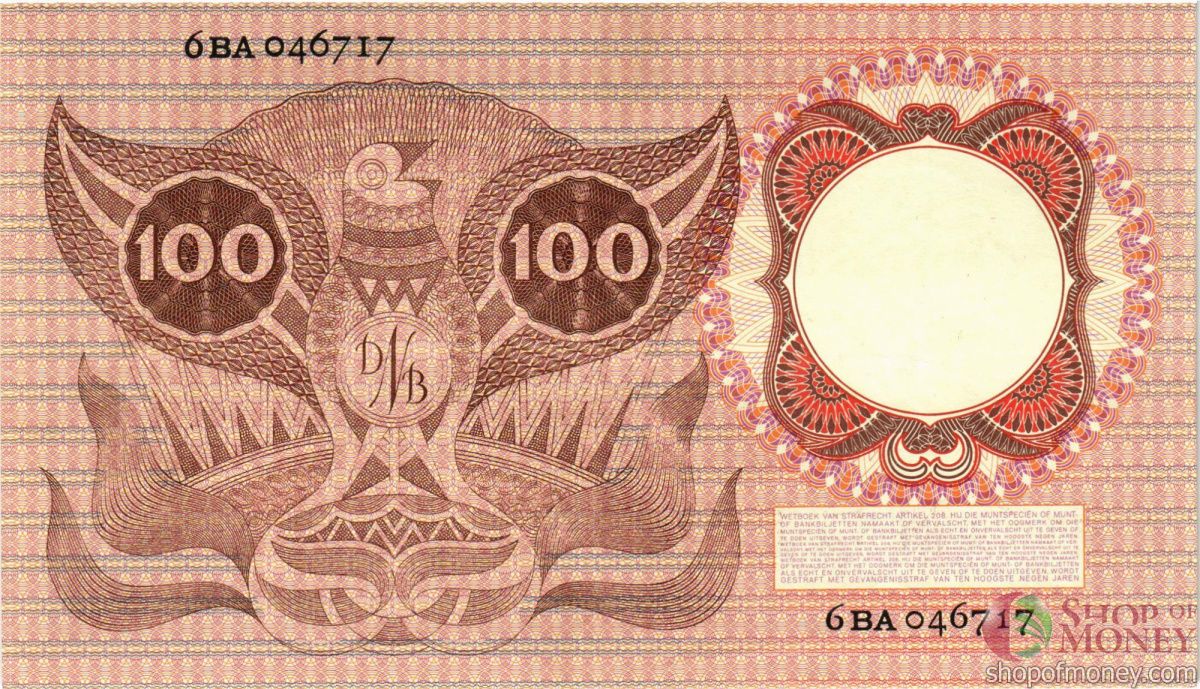 НИДЕРЛАНДЫ 100 ГУЛЬДЕНОВ 2