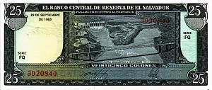 САЛЬВАДОР 25 КОЛОН (29.09.1983) 1