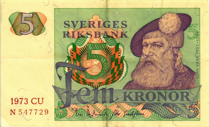 ШВЕЦИЯ 5 КРОН 1