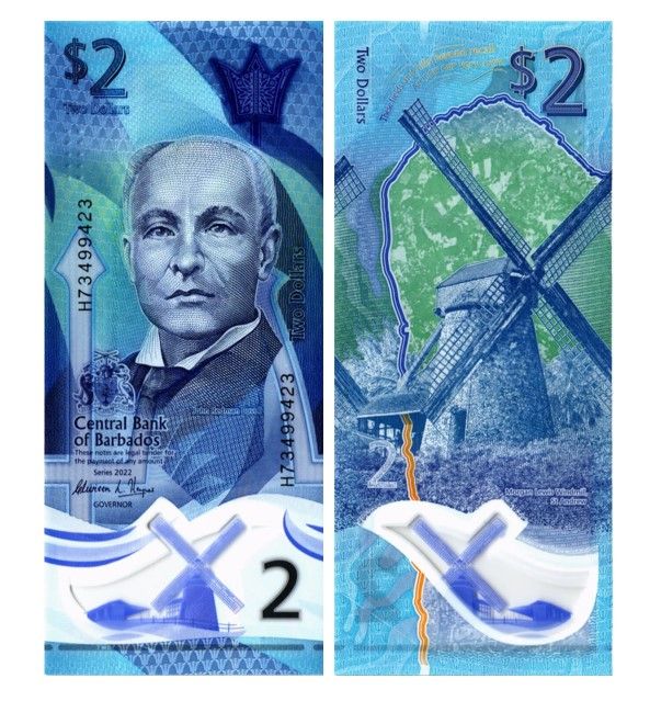 БАРБАДОС 2 5 10 20 50 100 ДОЛЛАРОВ 3
