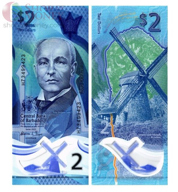 БАРБАДОС 2 5 10 20 50 100 ДОЛЛАРОВ 3