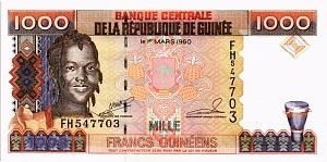 ГВИНЕЯ 1000 ФРАНКОВ 1
