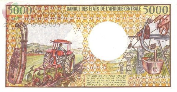 ЧАД 5000 ФРАНКОВ 2