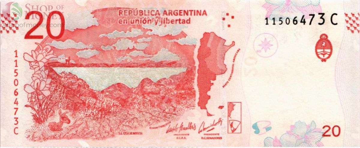 АРГЕНТИНА 20 ПЕСО 2