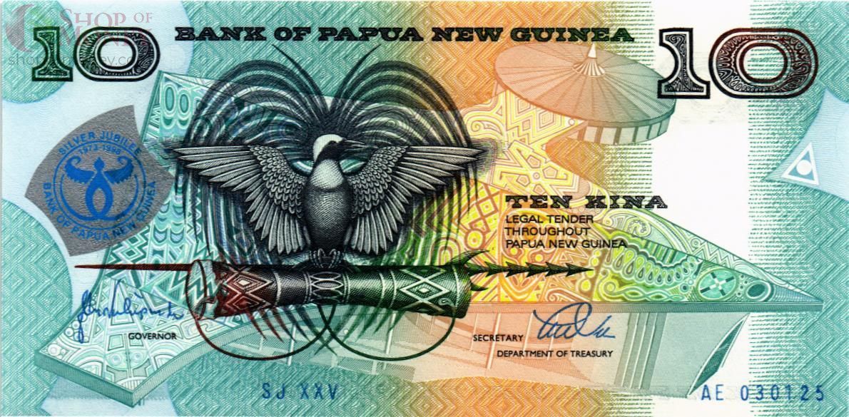 ПАПУА-НОВАЯ ГВИНЕЯ 10 КИНА 1