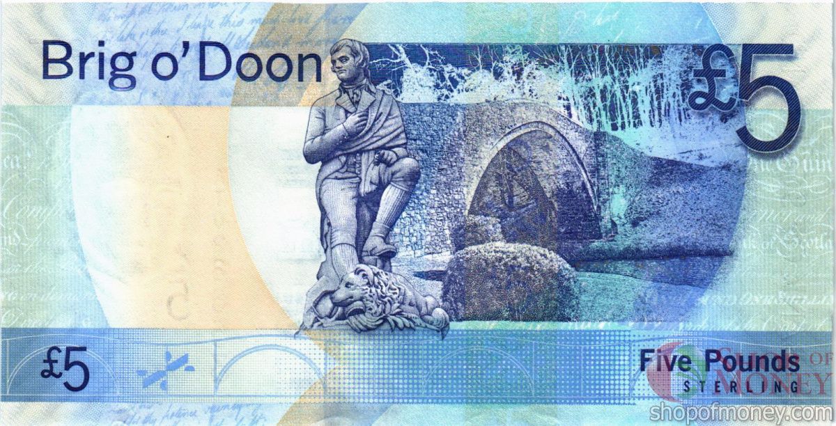 ШОТЛАНДИЯ 5 ФУНТОВ (BANK OF SCOTLAND) 2