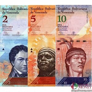 ВЕНЕСУЭЛА 2-5-10 БОЛИВАРА 1