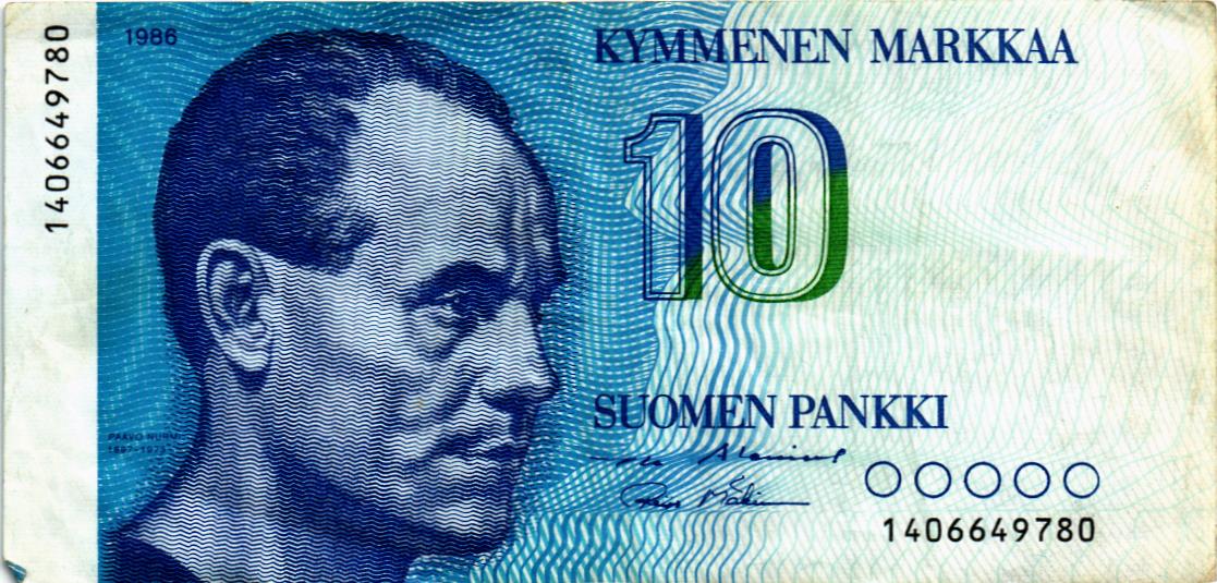 ФИНЛЯНДИЯ 10 МАРОК 1