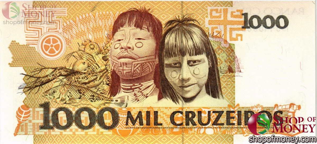 БРАЗИЛИЯ 1000 КРУЗЕЙРО 2