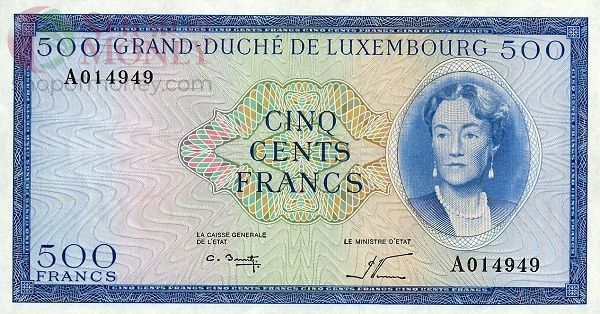ЛЮКСЕМБУРГ 500 ФРАНКОВ 1