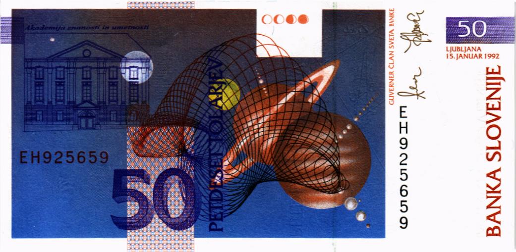 СЛОВЕНИЯ 50 ТОЛАРОВ 2