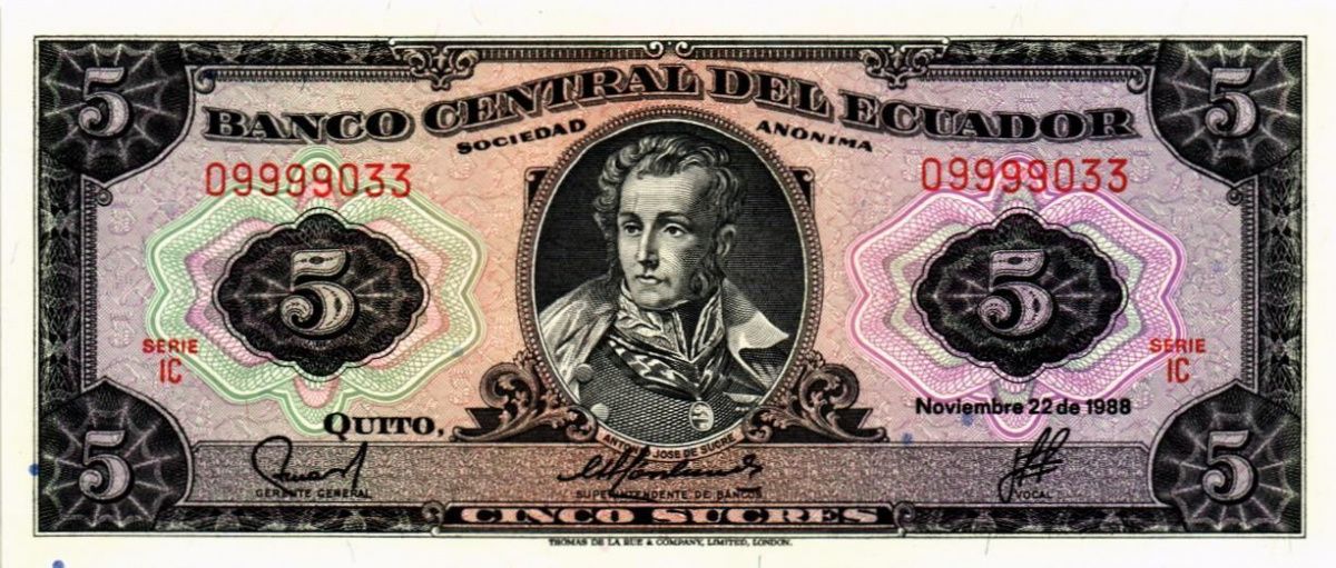 ЭКВАДОР 5 CУКРЕ 1