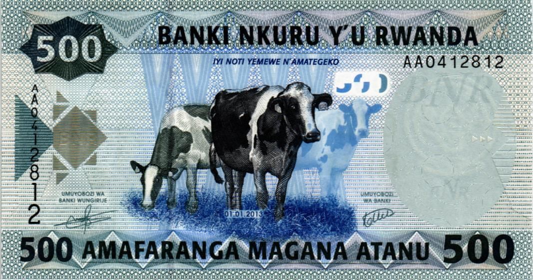 РУАНДА 500 ФРАНКОВ 1