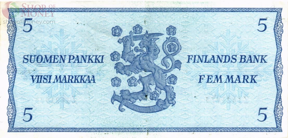 ФИНЛЯНДИЯ 5 МАРОК (Litt. B) 2