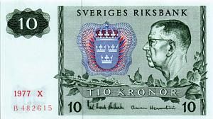 ШВЕЦИЯ 10 КРОН 1